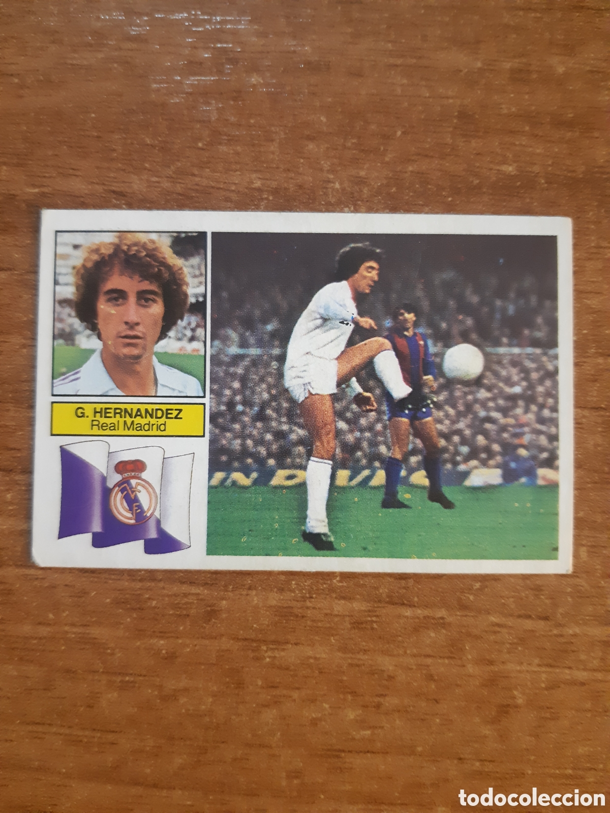 Cromos de f&uacute;tbol: Garc&iacute;a Hern&aacute;ndez (Real Madrid) Liga 82-83 ESTE. Nunca pegado