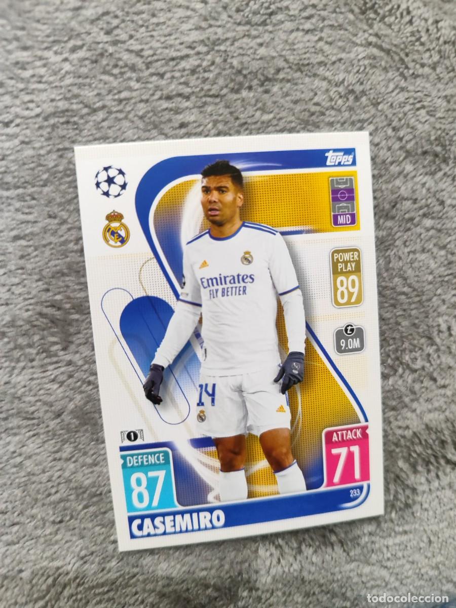 Cromos de Futebol: 233 UCL MATCH ATTAX 21 22 CASEMIRO REAL MADRID CF TOPPS 2021 2022 CHAMPIONS LEAGUE
