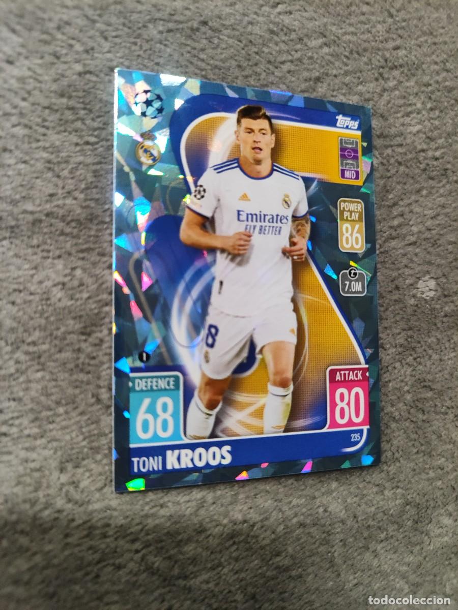 Cromos de F&uacute;tbol: 235 UCL MATCH ATTAX 21 22 TONI KROOS REAL MADRID CF TOPPS 2021 2022 CHAMPIONS LEAGUE PARALELA