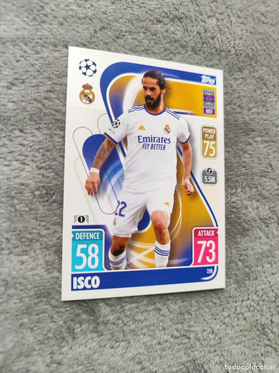 Cromos de F&uacute;tbol: 238 UCL MATCH ATTAX 21 22 ISCO REAL MADRID CF TOPPS 2021 2022 CHAMPIONS LEAGUE