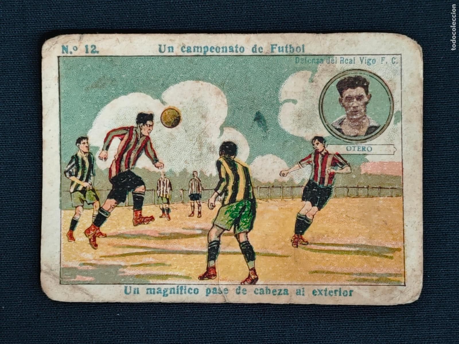 Figurine di Calcio: CROMO - UN CAMPEONATO DE FUTBOL - N&ordm; 12 - OTERO - REAL VIGO F.C. - AMATLLER