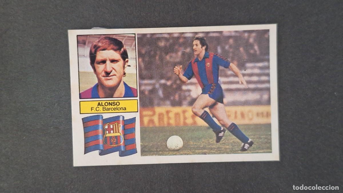 Cromos de Futebol: L5 ALONSO VERSION SIN F.C.B. F. C. BARCELONA LIGA ESTE 1982 1983 83 83 RECUPERADO DESPEGADO