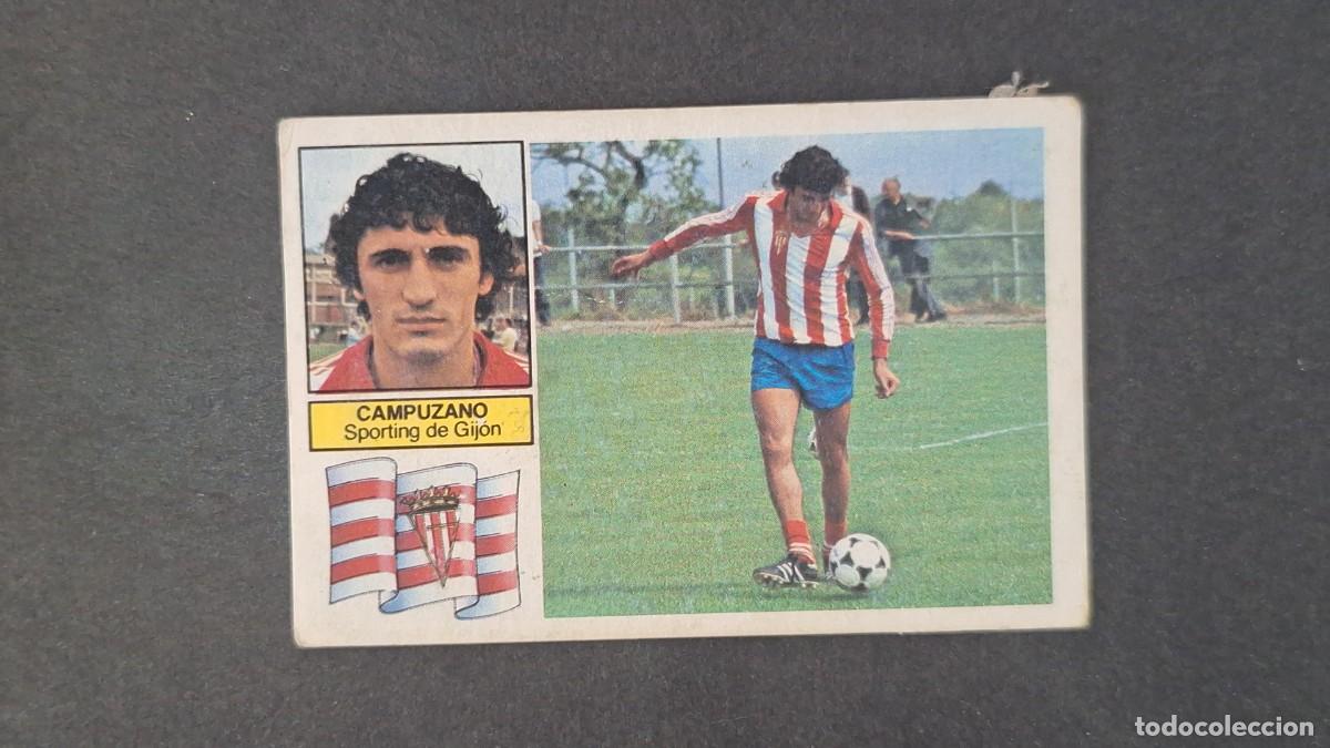 Cromos de F&uacute;tbol: L5 CAMPUZANO SPORTING DE GIJON LIGA ESTE 1982 1983 83 83 RECUPERADO DESPEGADO