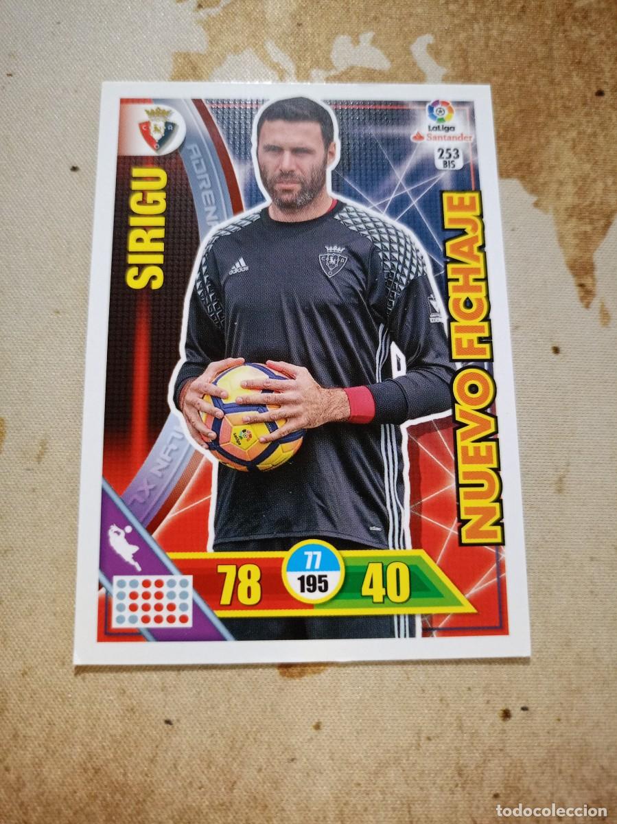 Cartes &agrave; collectionner de Football: Osasuna 253 bis SIRIGU Adrenalyn 2016-17