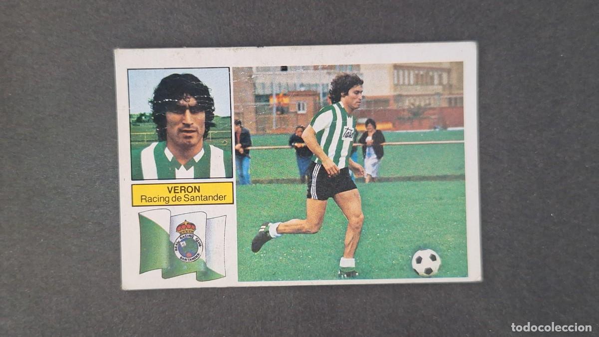 Fu&szlig;ball-Sticker: L5 VERON RACING DE SANTANDER LIGA ESTE 1982 1983 83 83 RECUPERADO DESPEGADO