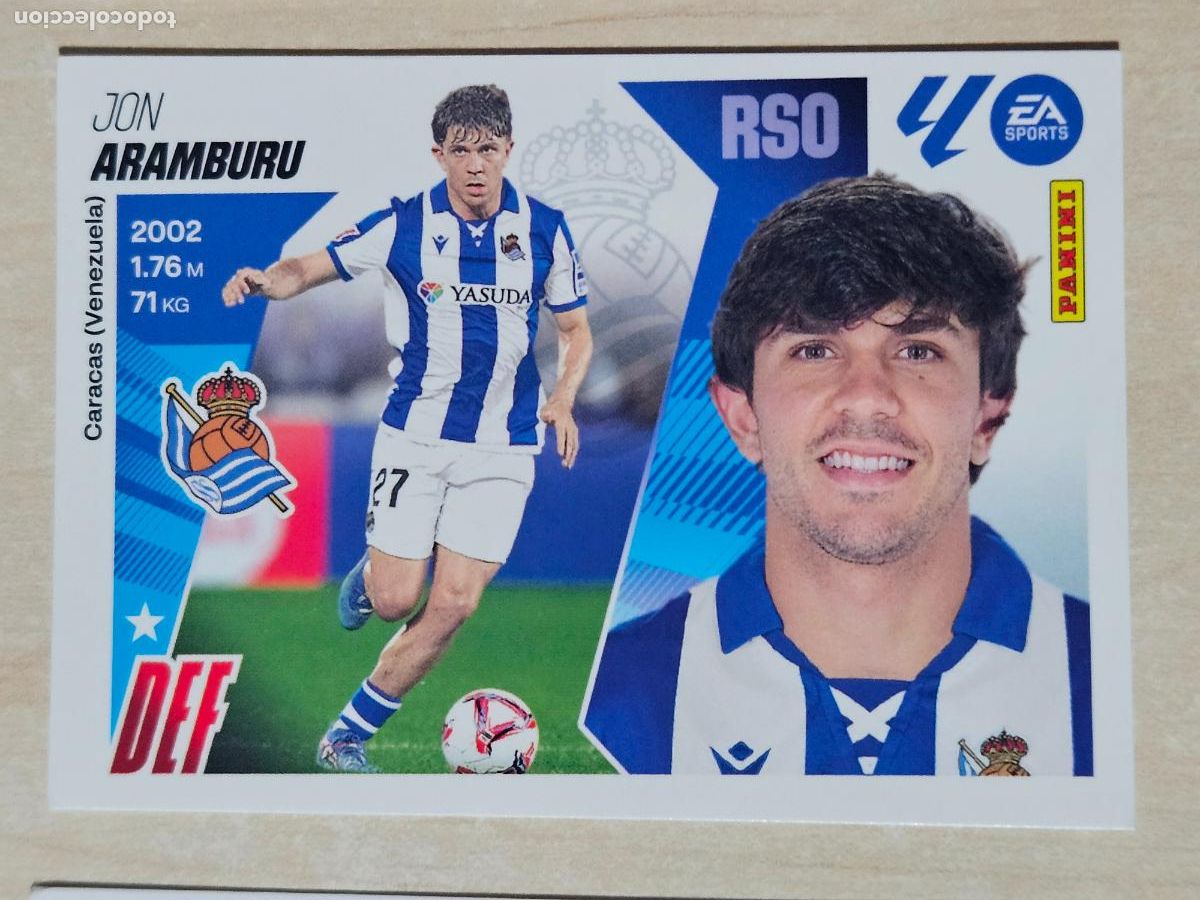 Cromos de F&uacute;tbol: CROMO N&ordm; 5A ARAMBURU - REAL SOCIEDAD - EDICIONES ESTE 2025-26 - 25/26 (NUEVO)