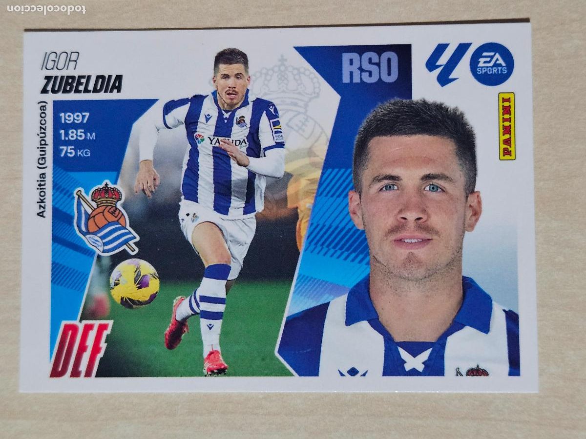 Cromos de F&uacute;tbol: CROMO N&ordm; 7 ZUBELDIA - REAL SOCIEDAD - EDICIONES ESTE 2025-26 - 25/26 (NUEVO)