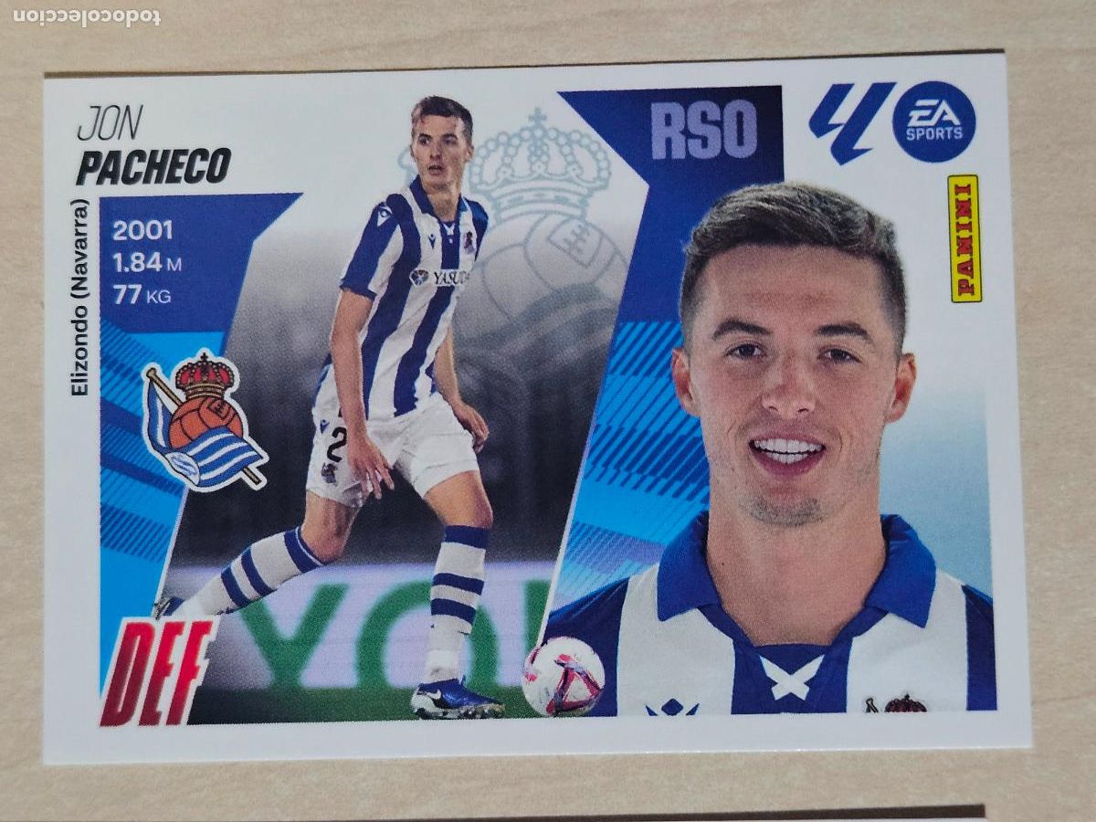 Cromos de F&uacute;tbol: CROMO N&ordm; 8 PACHECO - REAL SOCIEDAD - EDICIONES ESTE 2025-26 - 25/26 (NUEVO)