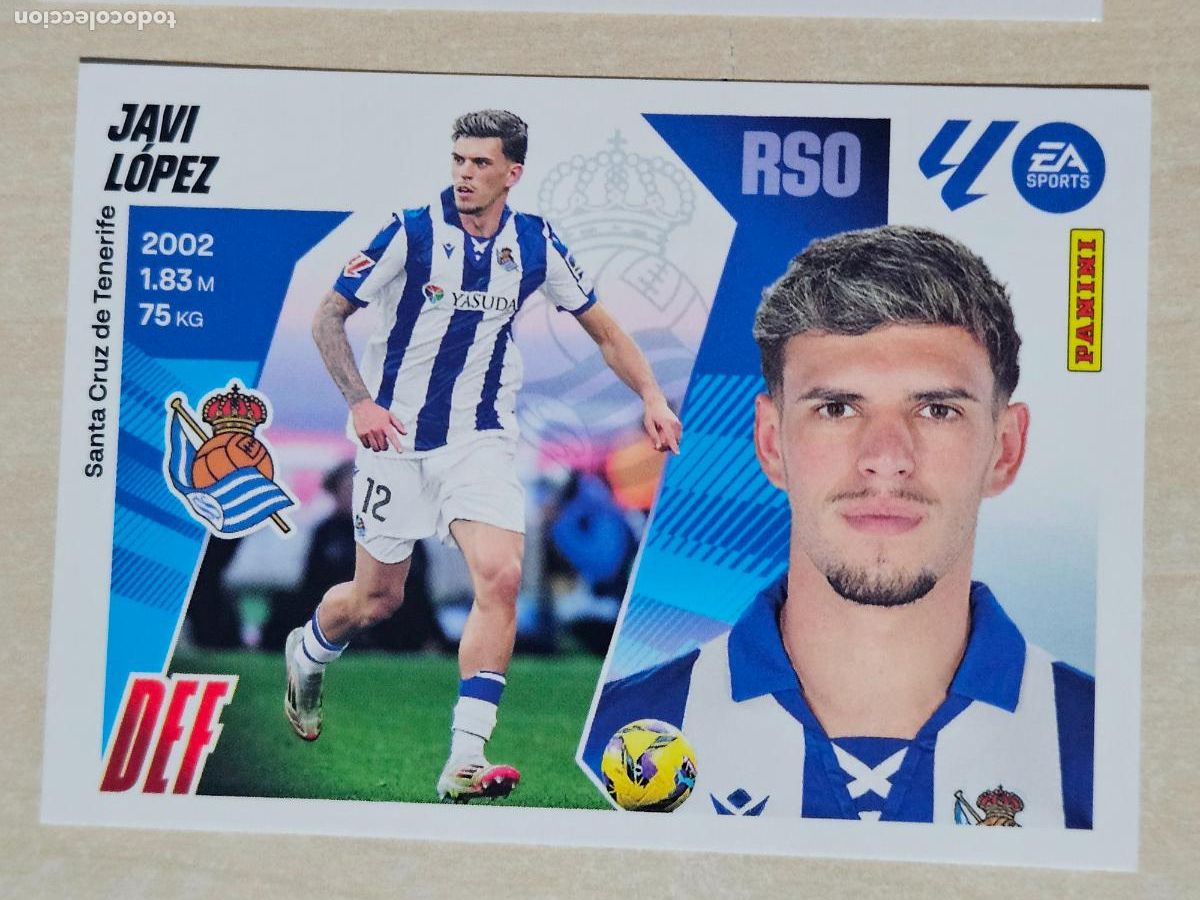 Cromos de F&uacute;tbol: CROMO N&ordm; 10A JAVI LOPEZ - REAL SOCIEDAD - EDICIONES ESTE 2025-26 - 25/26 (NUEVO)