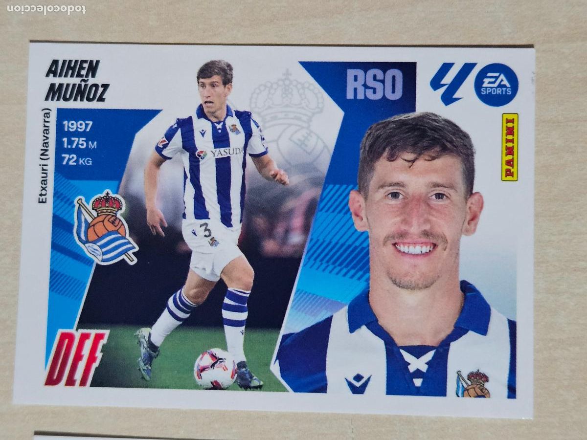 Cromos de F&uacute;tbol: CROMO N&ordm; 10B AIHEN MU&Ntilde;OZ - REAL SOCIEDAD - EDICIONES ESTE 2025-26 - 25/26 (NUEVO)