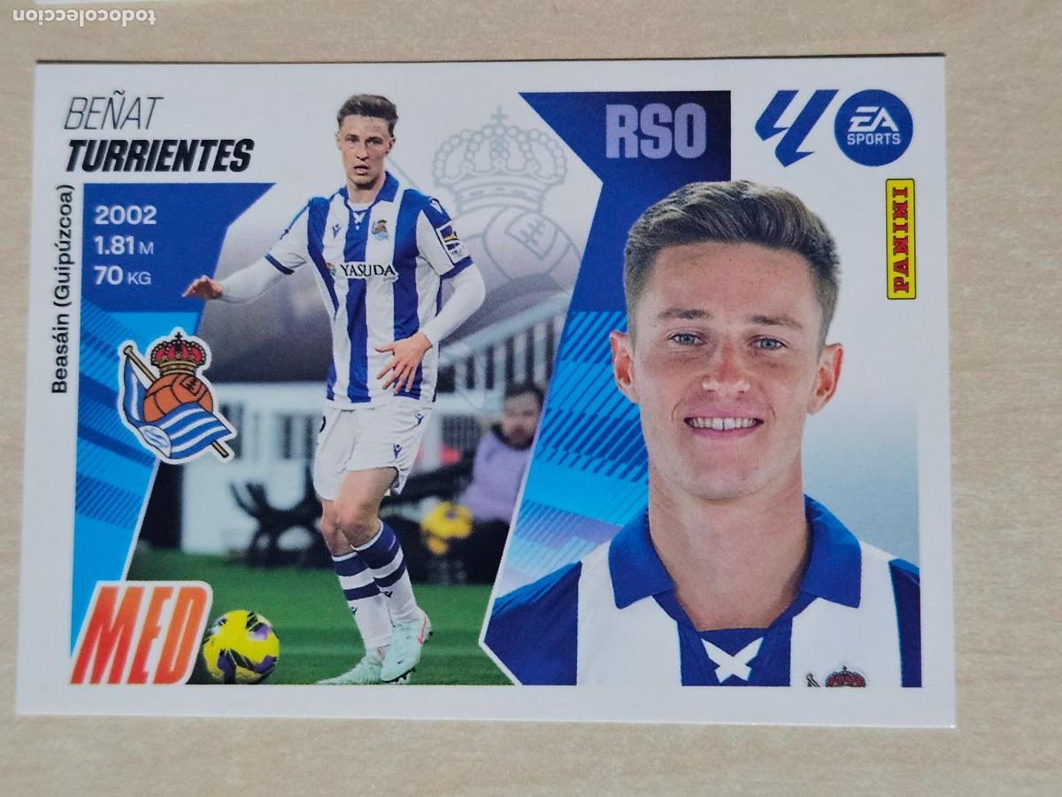 Cromos de F&uacute;tbol: CROMO N&ordm; 11 TURRIENTES - REAL SOCIEDAD - EDICIONES ESTE 2025-26 - 25/26 (NUEVO)