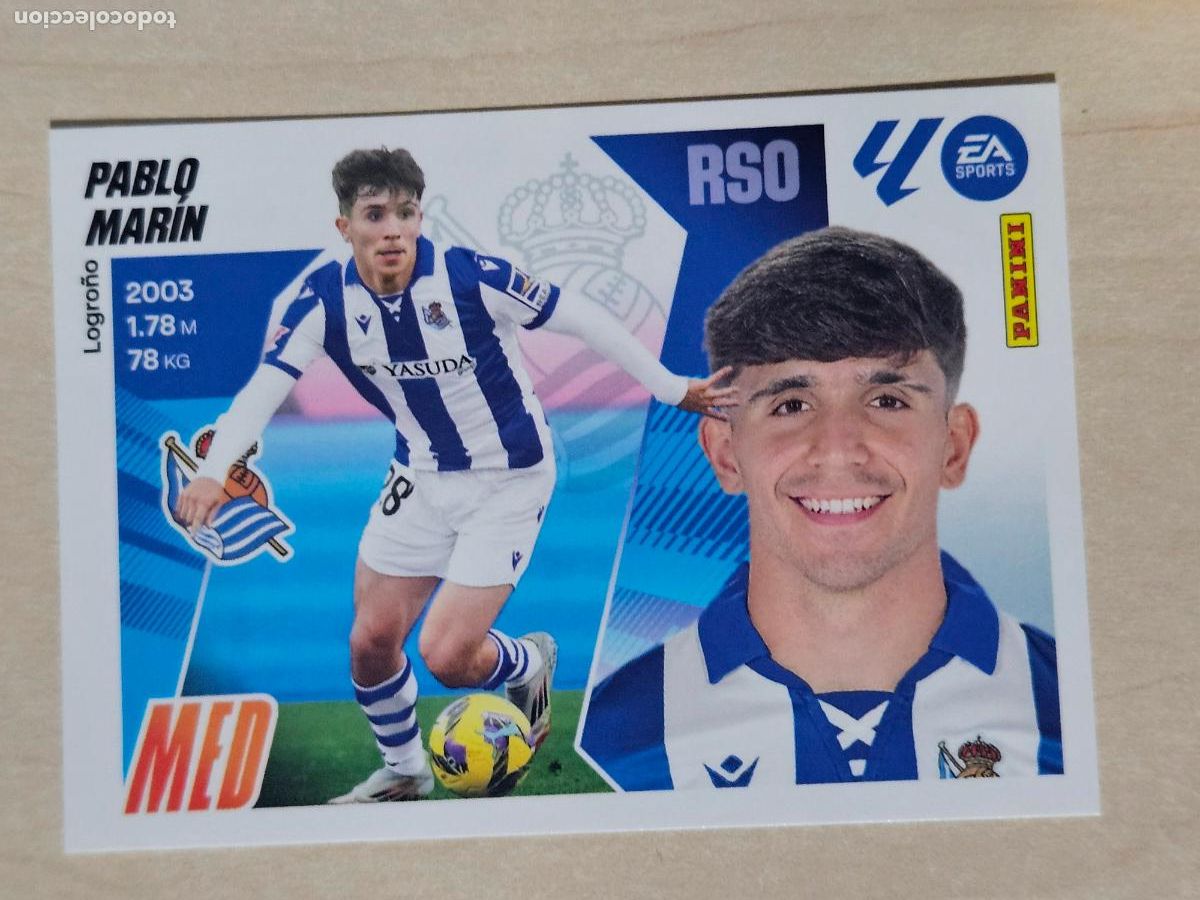 Cromos de F&uacute;tbol: CROMO N&ordm; 12 PABLO MARIN - REAL SOCIEDAD - EDICIONES ESTE 2025-26 - 25/26 (NUEVO)