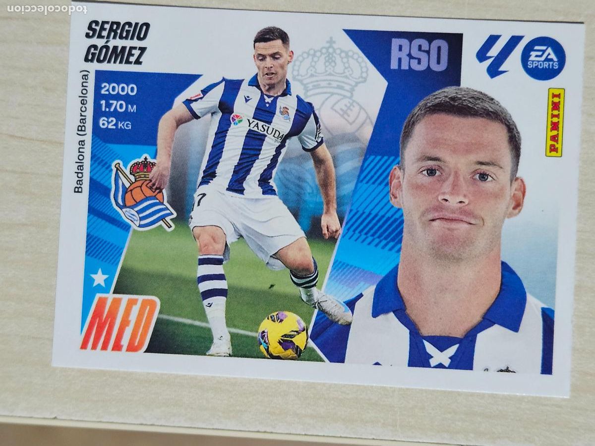 Cromos de F&uacute;tbol: CROMO N&ordm; 13 SERGIO GOMEZ - REAL SOCIEDAD - EDICIONES ESTE 2025-26 - 25/26 (NUEVO)