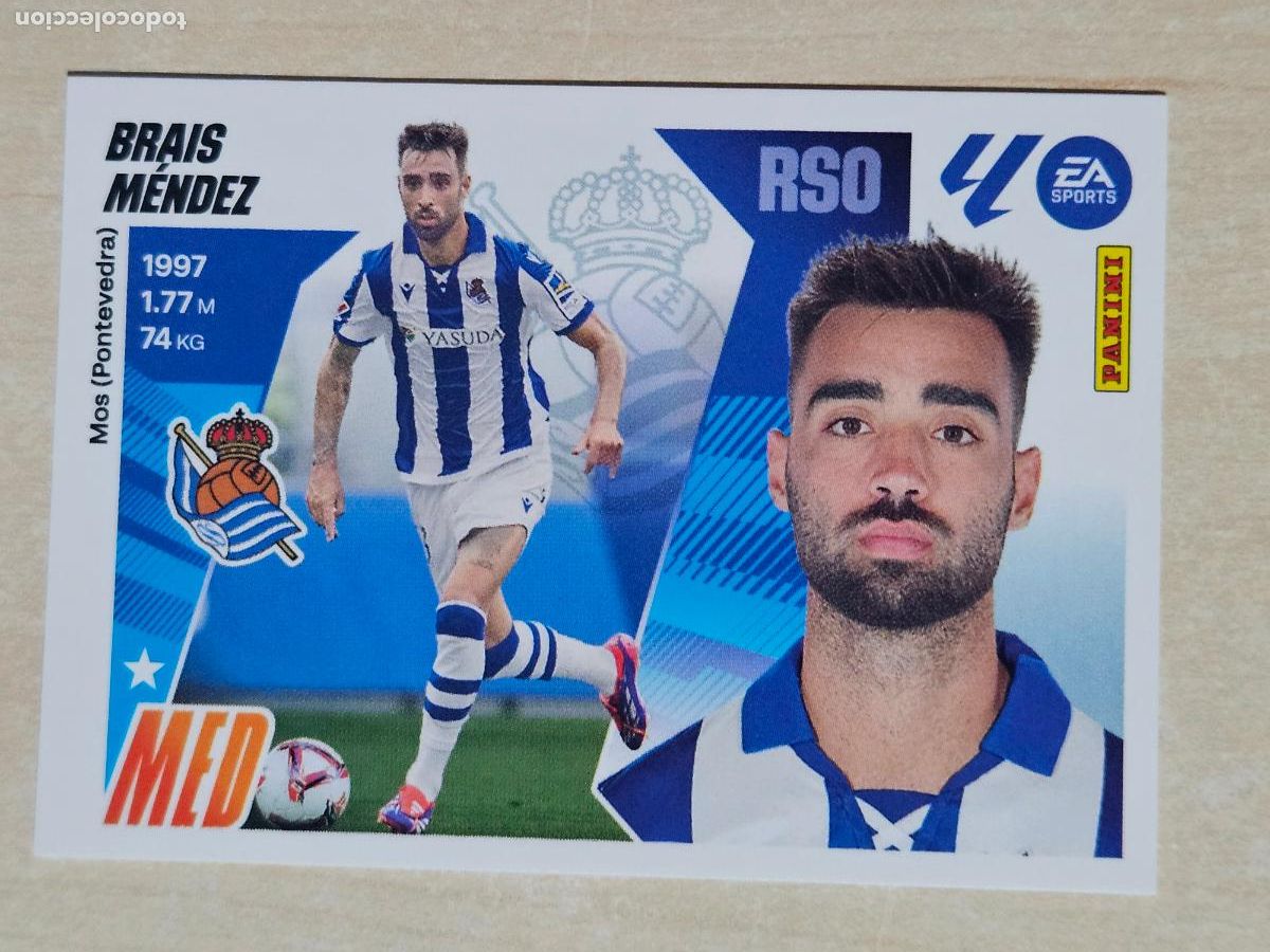 Cromos de F&uacute;tbol: CROMO N&ordm; 14A BRAIS MENDEZ - REAL SOCIEDAD - EDICIONES ESTE 2025-26 - 25/26 (NUEVO)