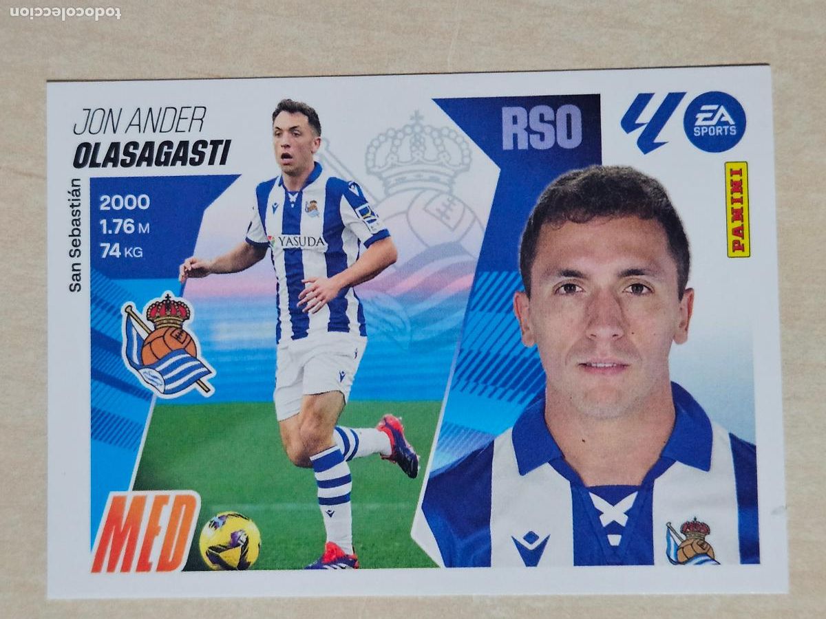 Cromos de F&uacute;tbol: CROMO N&ordm; 14B OLASAGASTI - REAL SOCIEDAD - EDICIONES ESTE 2025-26 - 25/26 (NUEVO)