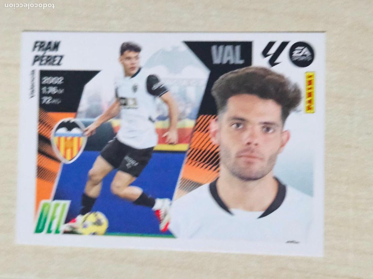 Cromos de F&uacute;tbol: CROMO N&ordm; 18 FRAN PEREZ - VALENCIA - EDICIONES ESTE 2025-26 - 25/26 (NUEVO)