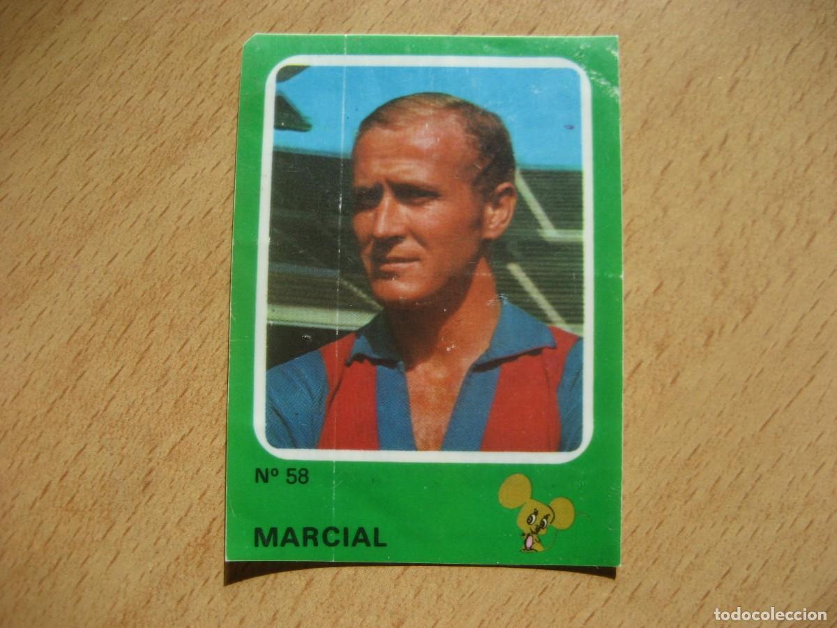 Cromos de F&uacute;tbol: CROPAN N&ordm; 58 - MARCIAL - BARCELONA - CRUYFF Y LOS COLOSOS DE ESTA LIGA 74/75