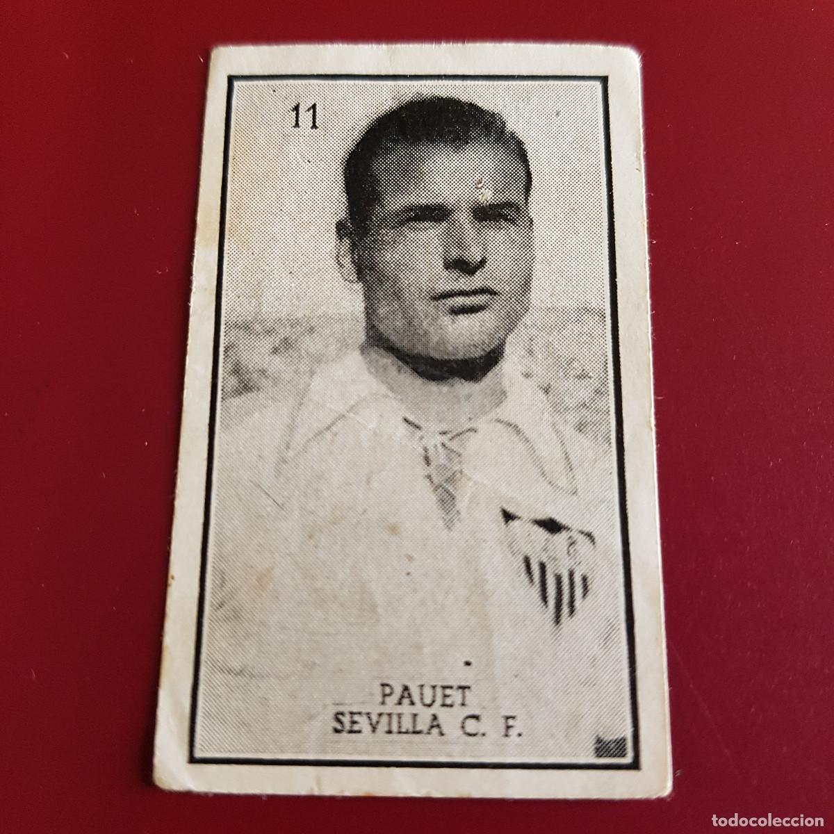 Fu&szlig;ball-Sticker: GRAFICAS BRASIL - 1956 1957 - 56 57 - SEVILLA - 11 PAUET - BIEN RECUPERADO