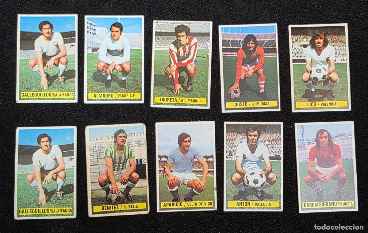 Figurine di Calcio: Lote 10 Cromos F&uacute;tbol A&ntilde;os 70 &ndash; Ediciones Este