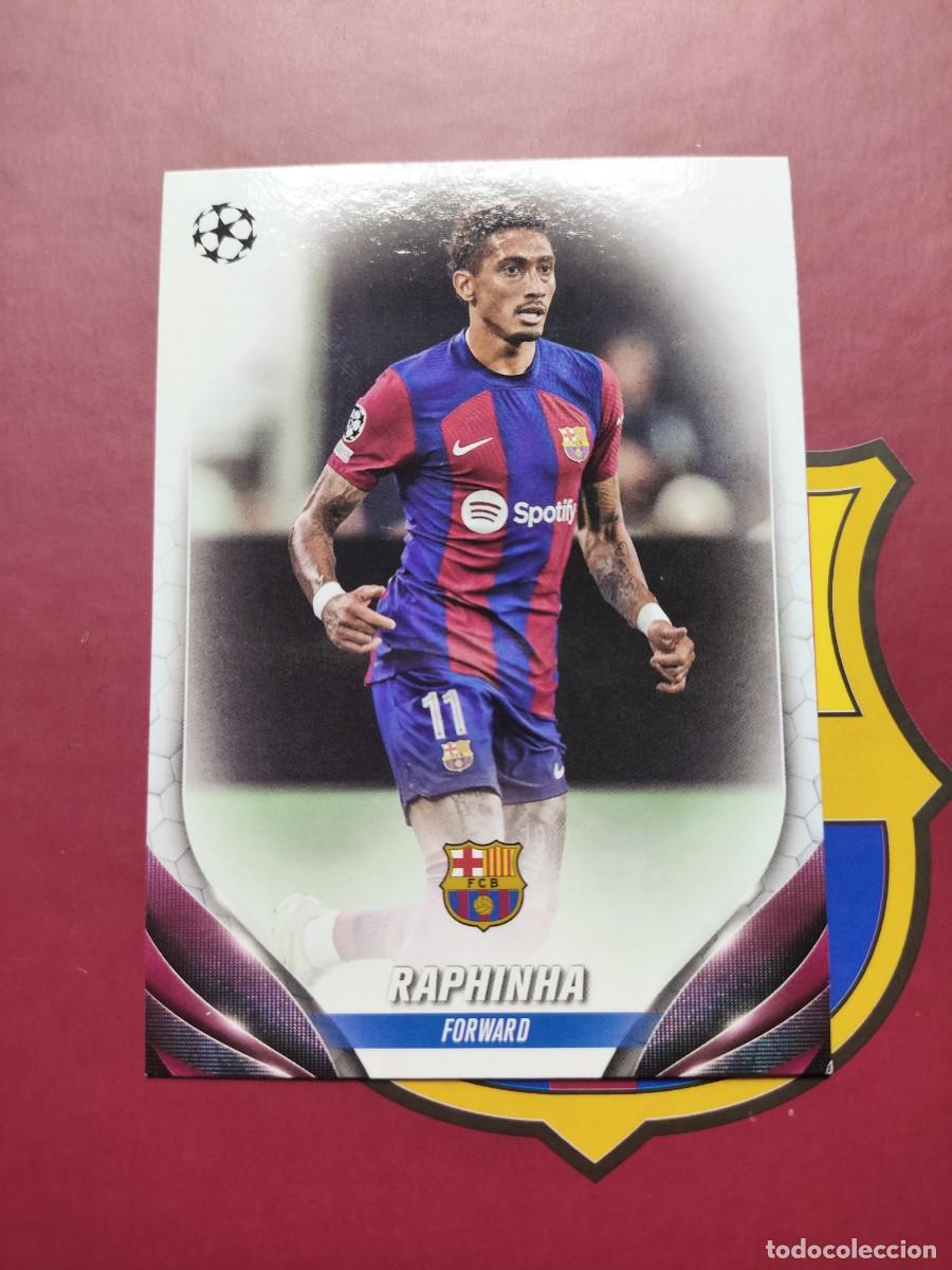 Fu&szlig;ball-Sticker: 76 RAPHINHA BARCELONA TOPPS FLAGSHIP 2023 2024 23-24