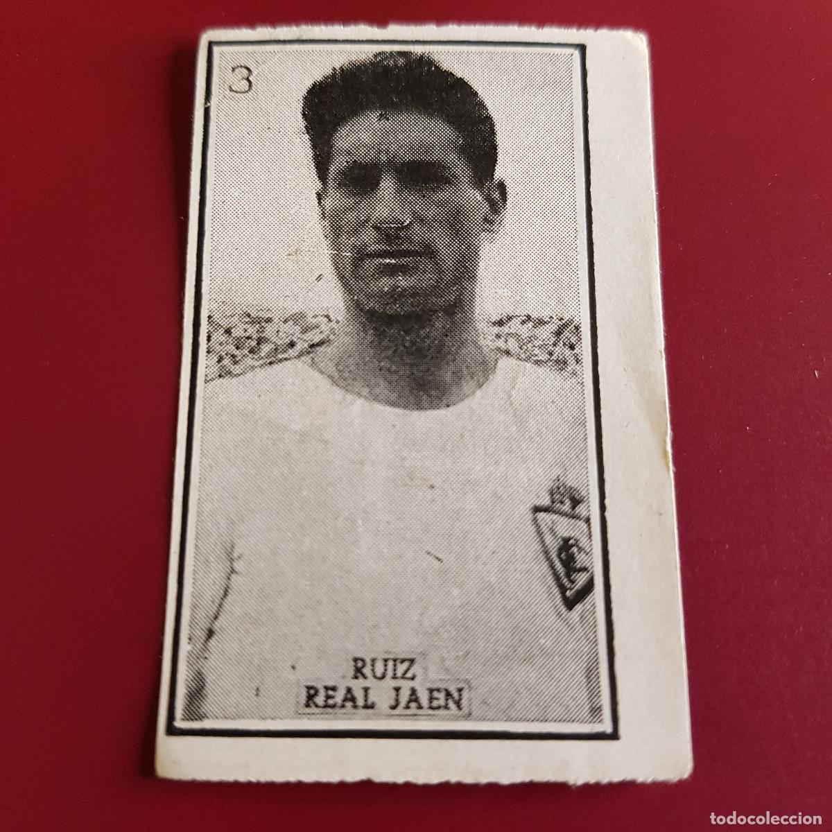 Cromos de F&uacute;tbol: GRAFICAS BRASIL - 1956 1957 - 56 57 - JAEN - 3 RUIZ - NUNCA PEGADO