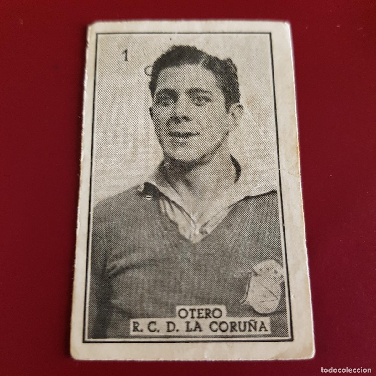 Cromos de Futebol: GRAFICAS BRASIL - 1956 1957 - 56 57 - CORU&Ntilde;A - 1 OTERO - NUNCA PEGADO