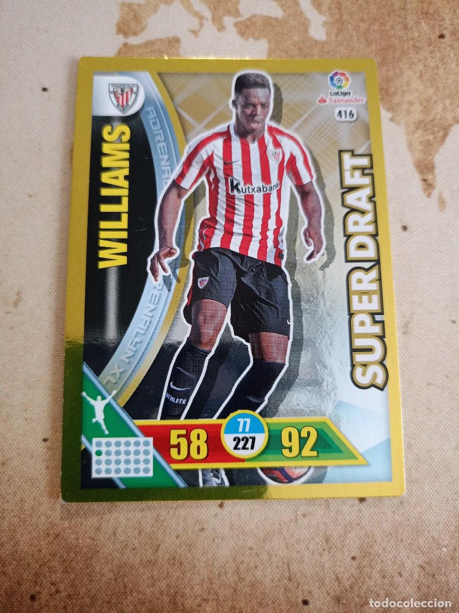 Cromos de f&uacute;tbol: S&uacute;per Draft 416 WILLIAMS Adrenalyn 2016-17 - Foto 1