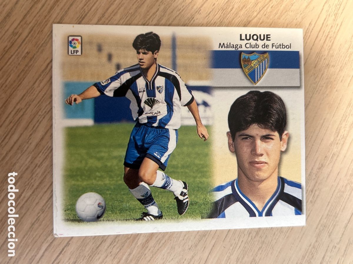 Cromos de Futebol: LUQUE MALAGA FICHAJE 5 BIS LIGA ESTE 1999 2000 99 00 NUNCA PEGADO SIN PEGAR