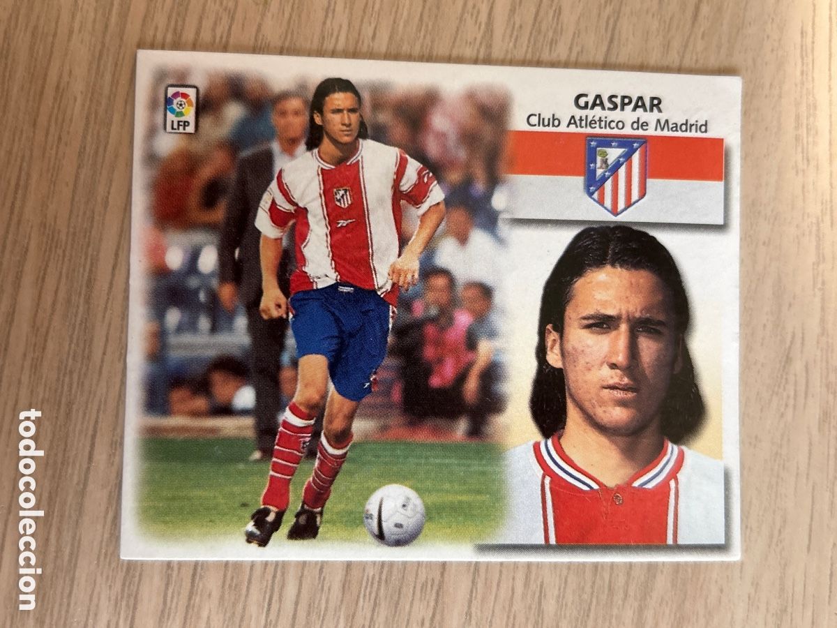 Cromos de F&uacute;tbol: GASPAR ATLETICO MADRID COLOCA LIGA ESTE 1999 2000 99 00 NUNCA PEGADO SIN PEGAR