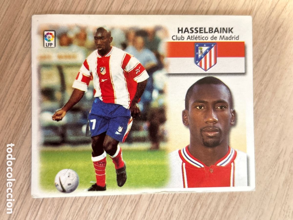 Cromos de F&uacute;tbol: HASSELBAINK ATLETICO MADRID COLOCA LIGA ESTE 1999 2000 99 00 NUNCA PEGADO SIN PEGAR