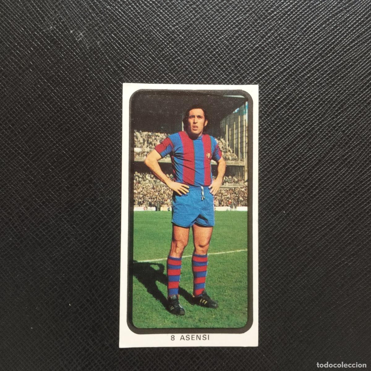 Cromos de F&uacute;tbol: 8 ASENSI BARCELONA RUIZ ROMERO 1974 1975 CROMO FUTBOL 74 75 LIGA- SIN PEGAR - A150 PG145