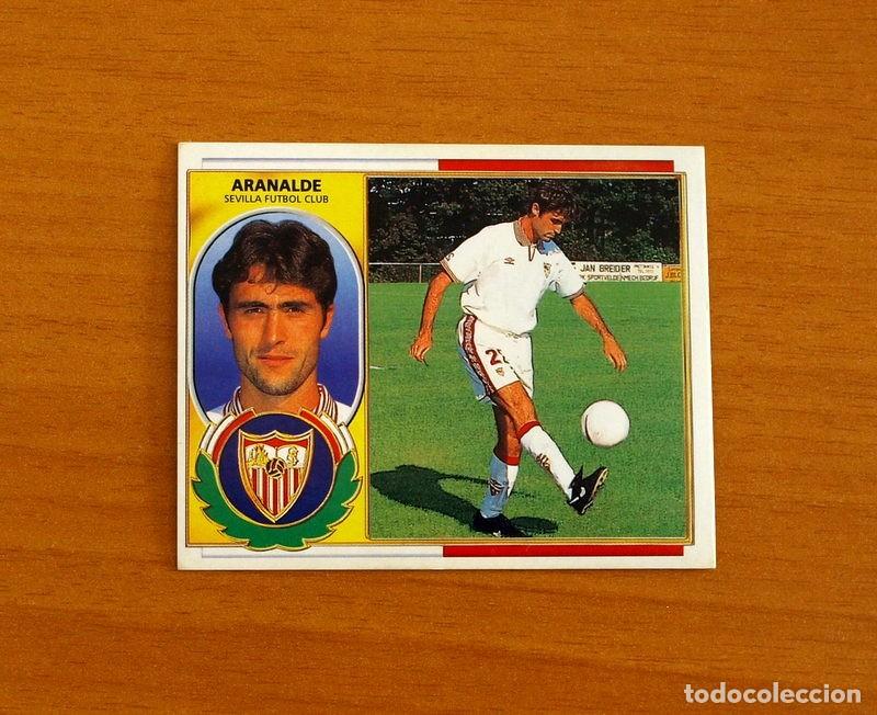 Fu&szlig;ball-Sticker: Sevilla - Aranalde - Fichaje n&ordm; 35 - Ediciones Este Liga 1996-1997, 96-97 - Nunca Pegado