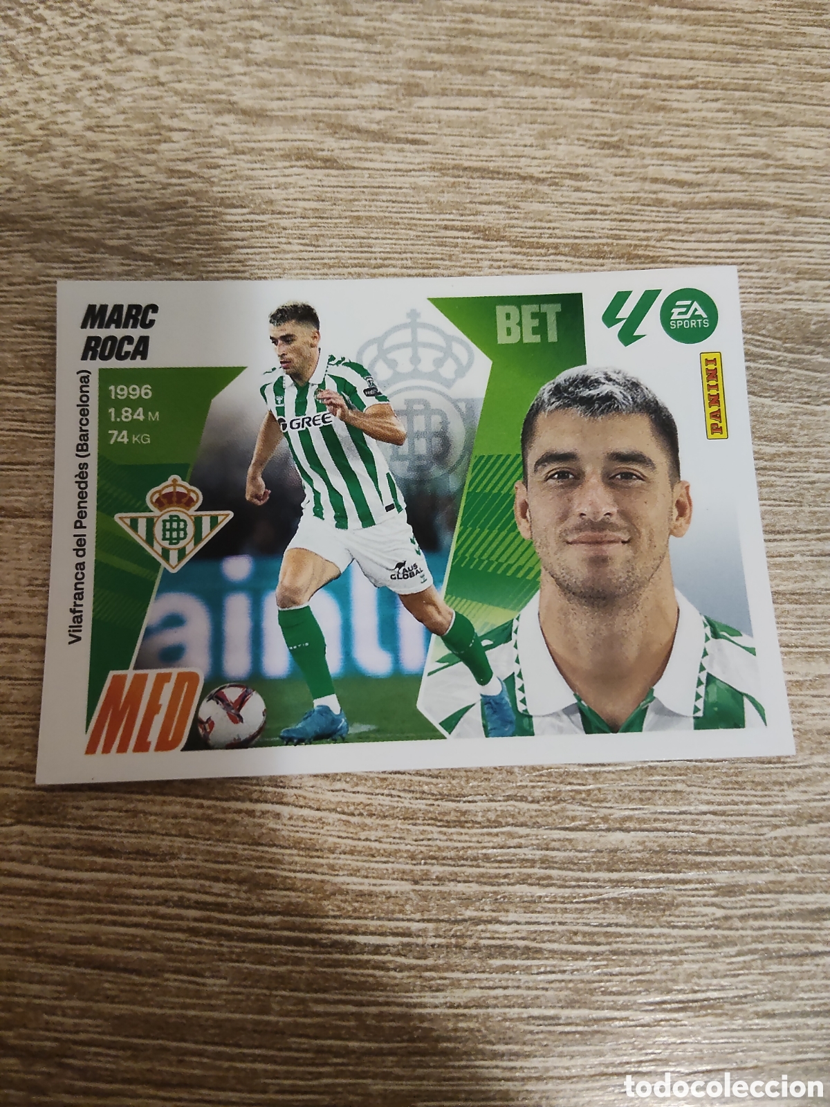 Cromos de f&uacute;tbol: Marc Roca Real Betis liga 2025 2026 25 26 ediciones este