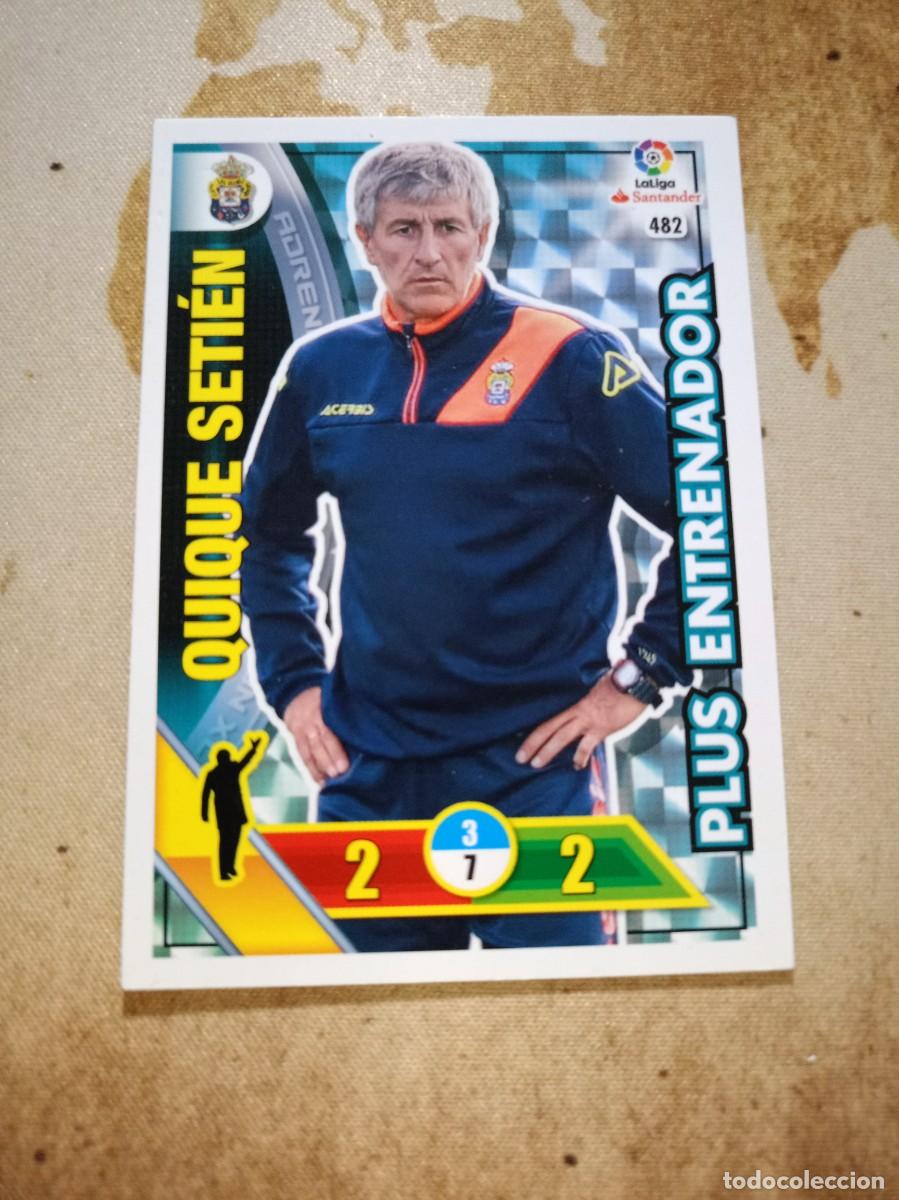 Cromos de f&uacute;tbol: Plus entrenador 482 QUIQUE SETI&Eacute;N Adrenalyn 2016-17