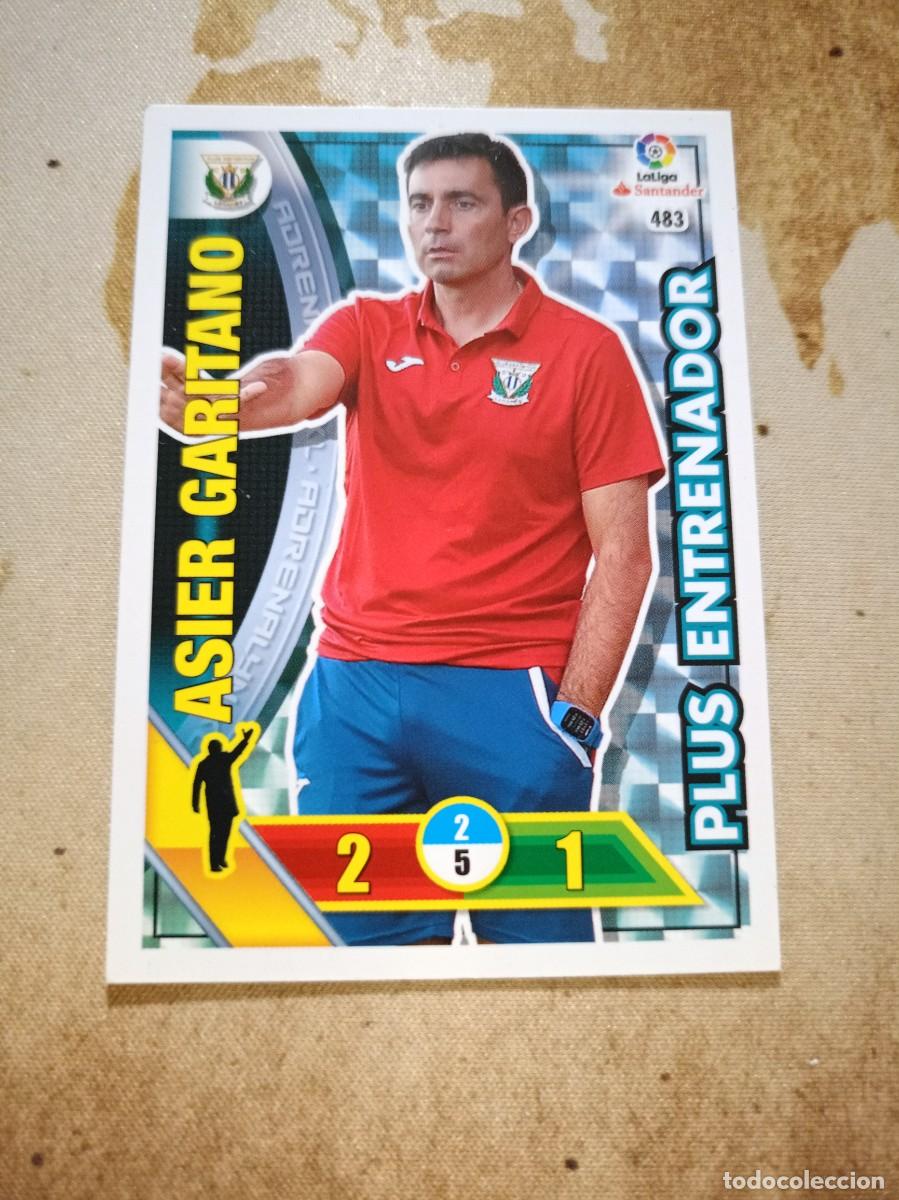 Figurine di Calcio: Plus entrenador 483 ASIER GARITANO Adrenalyn 2016-17
