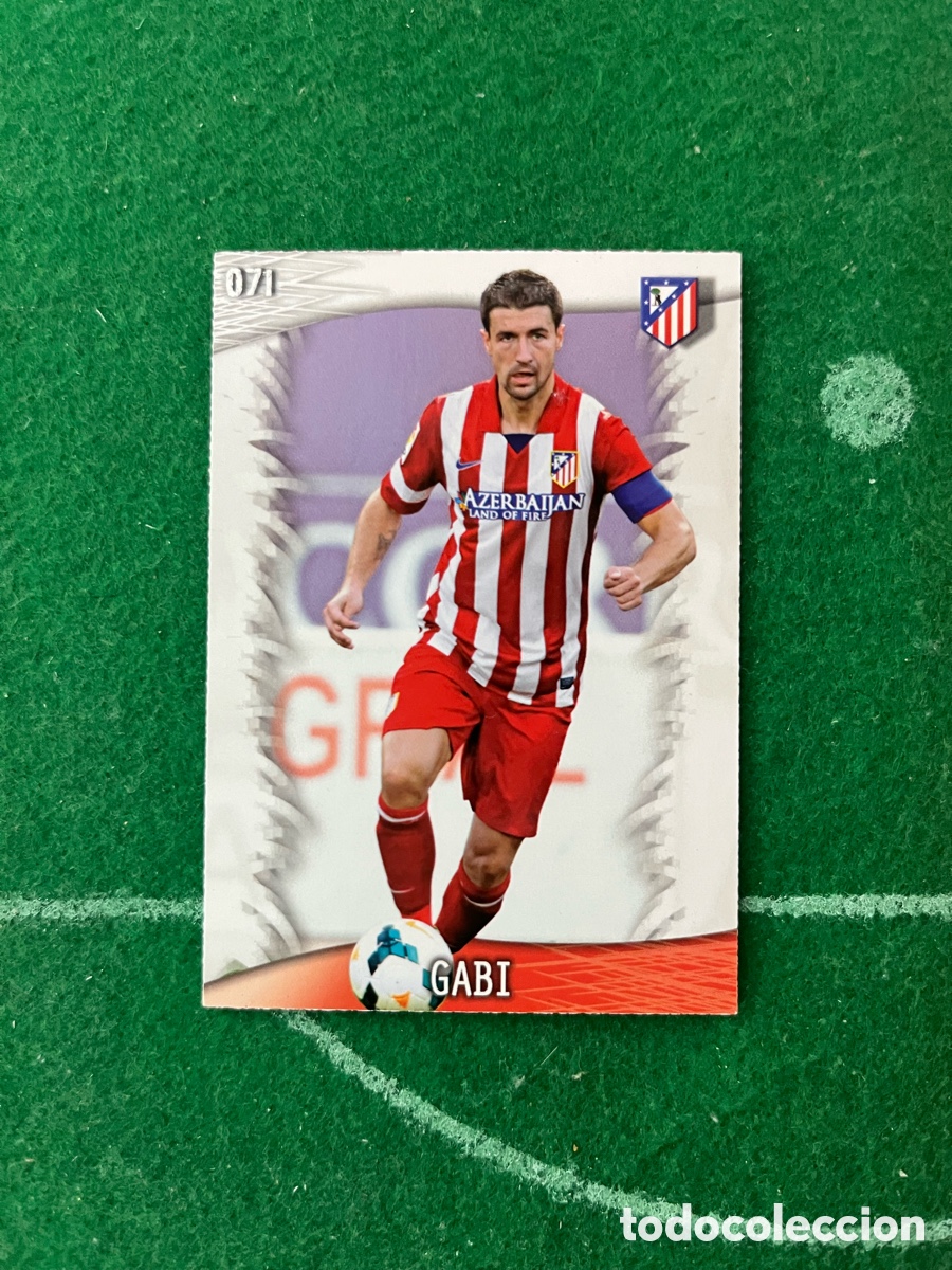 Cromos de F&uacute;tbol: 71 GABI ATL&Eacute;TICO DE MADRID LAS FICHAS DE LA LIGA 2013 2014 MUNDICROMO