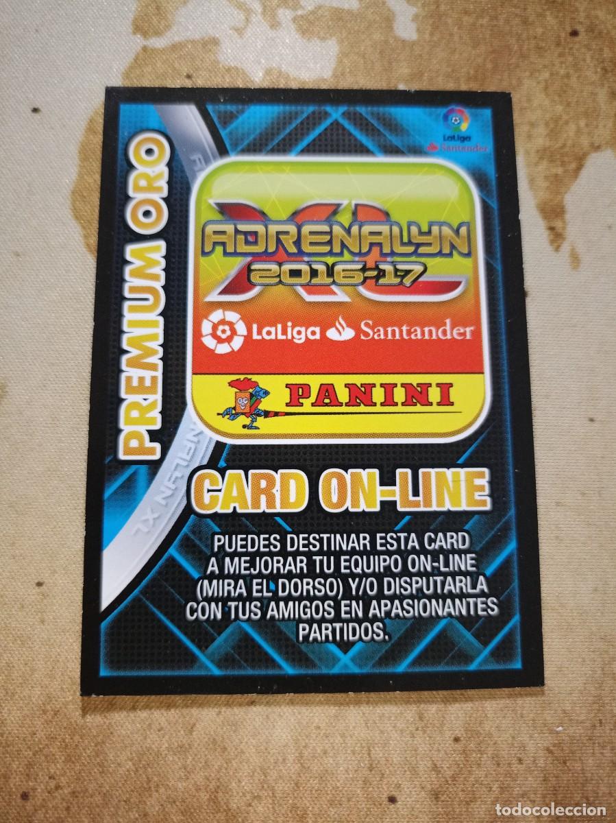 Cromos de f&uacute;tbol: PREMIUM ORO CARD ONLINE Adrenalyn 2016-17