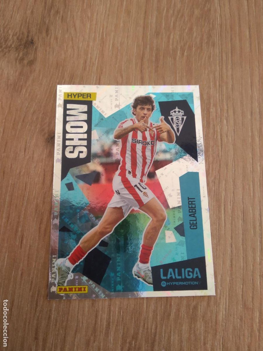 Cromos de F&uacute;tbol: 427 GELABERT SPORTING GIJON CROMO FUTBOL PANINI SEGUNDA DIVISION 25-26 LIGA HYPERMOTION 2025-2026