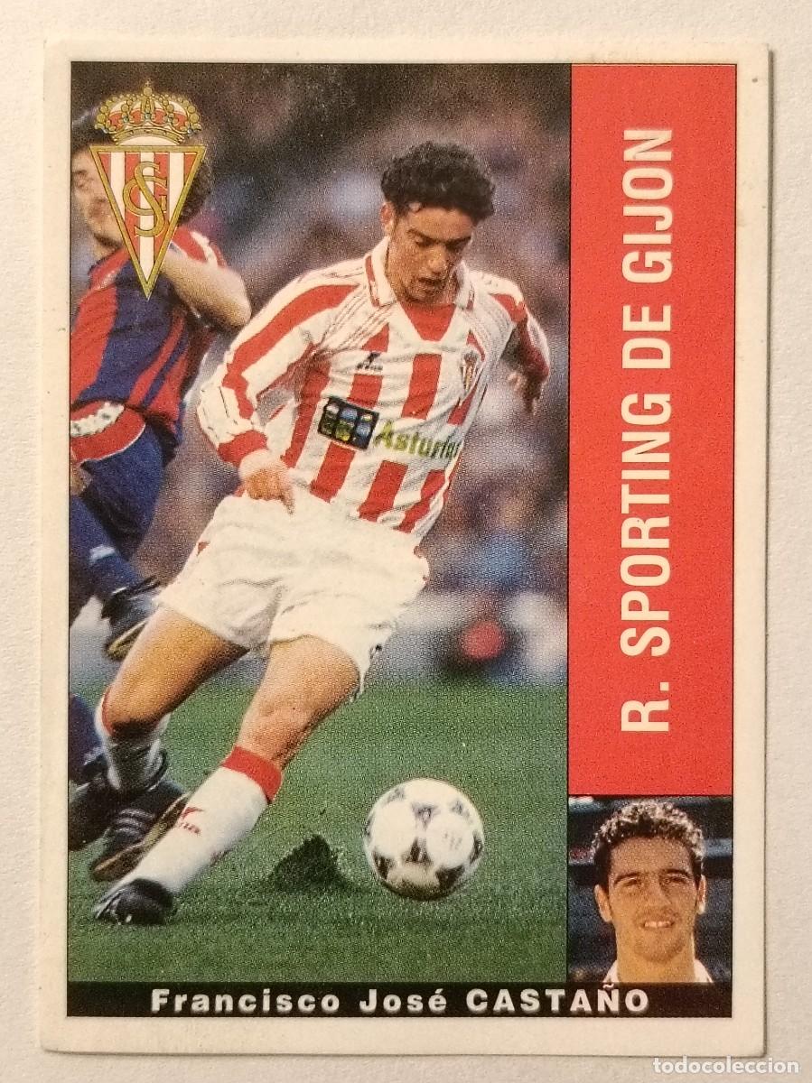 Fu&szlig;ball-Sticker: CASTA&Ntilde;O (BAJA) SPORTING GIJON LIGA 95/96 PANINI