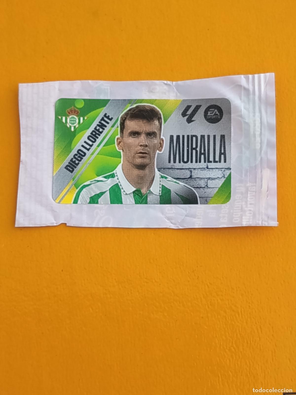 Cartes &agrave; collectionner de Football: DIEGO LLORENTE. MURALLA. REAL BETIS. CHICLES LIGA ESTE 2025-26