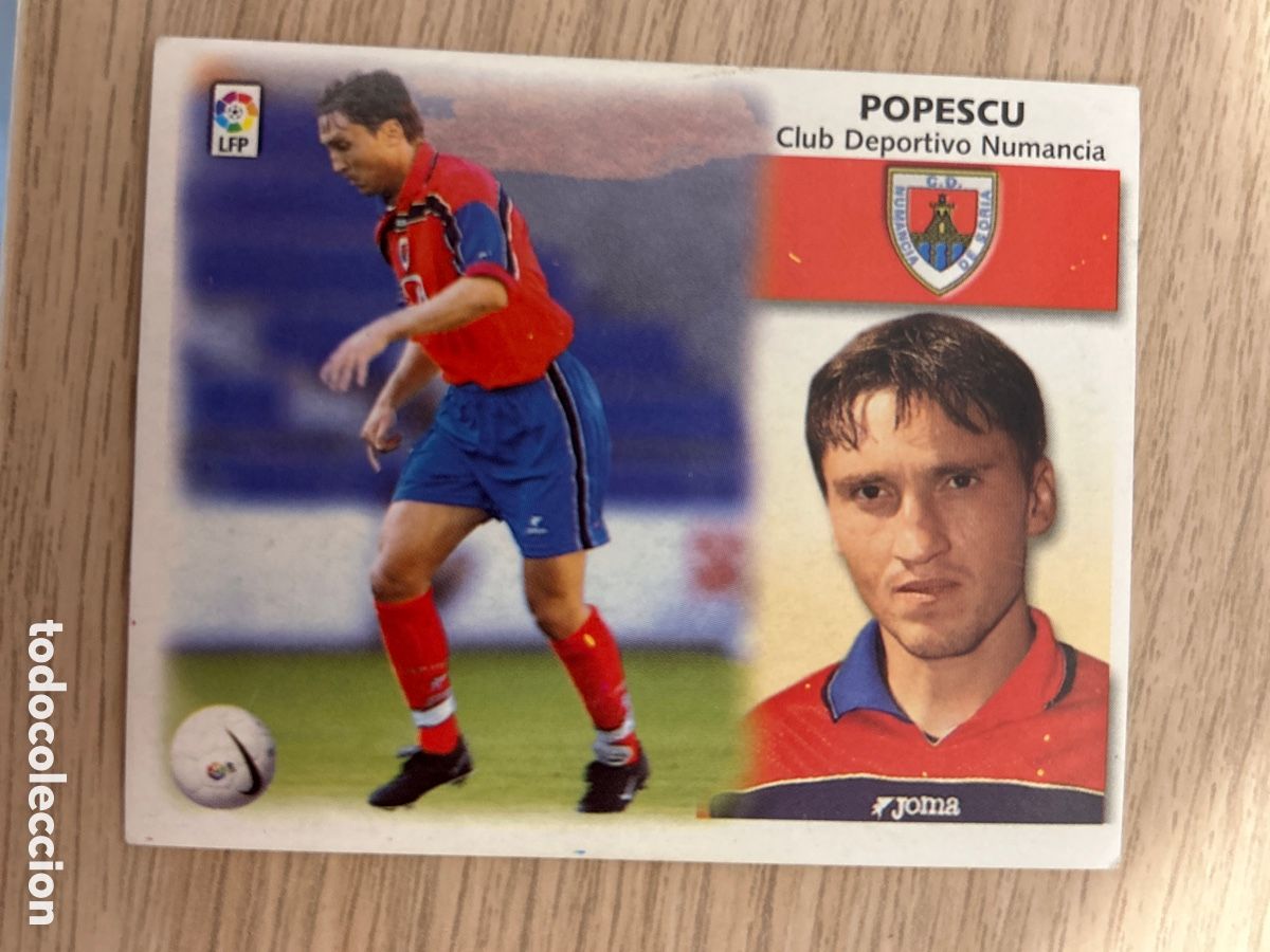 Football Stickers: POPESCU NUMANCIA COLOCA LIGA ESTE 1999 2000 99 00 NUNCA PEGADO SIN PEGAR