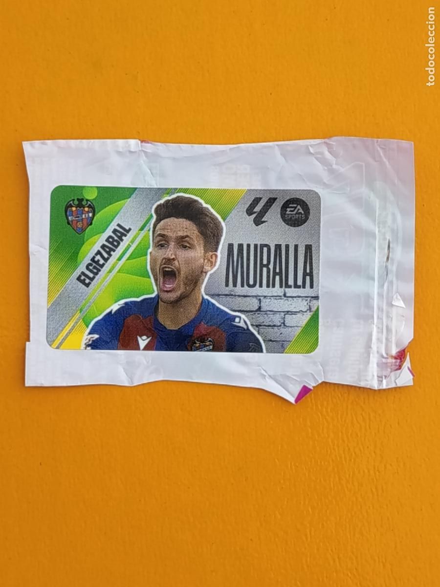 Cromos de f&uacute;tbol: ELGEZABAL. MURALLA. U.D LEVANTE. CHICLES LIGA ESTE 2025-26. PANINI