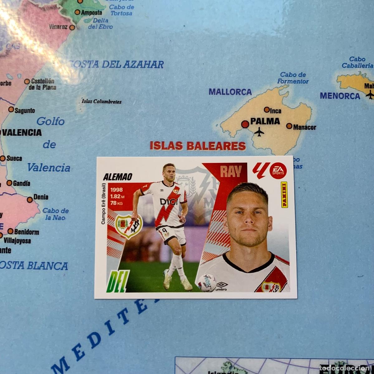 Cromos de F&uacute;tbol: Alemao &uacute;ltimo fichaje n&uacute;mero 56 Del Rayo Vallecano cromo liga este 25-26 2025-2026