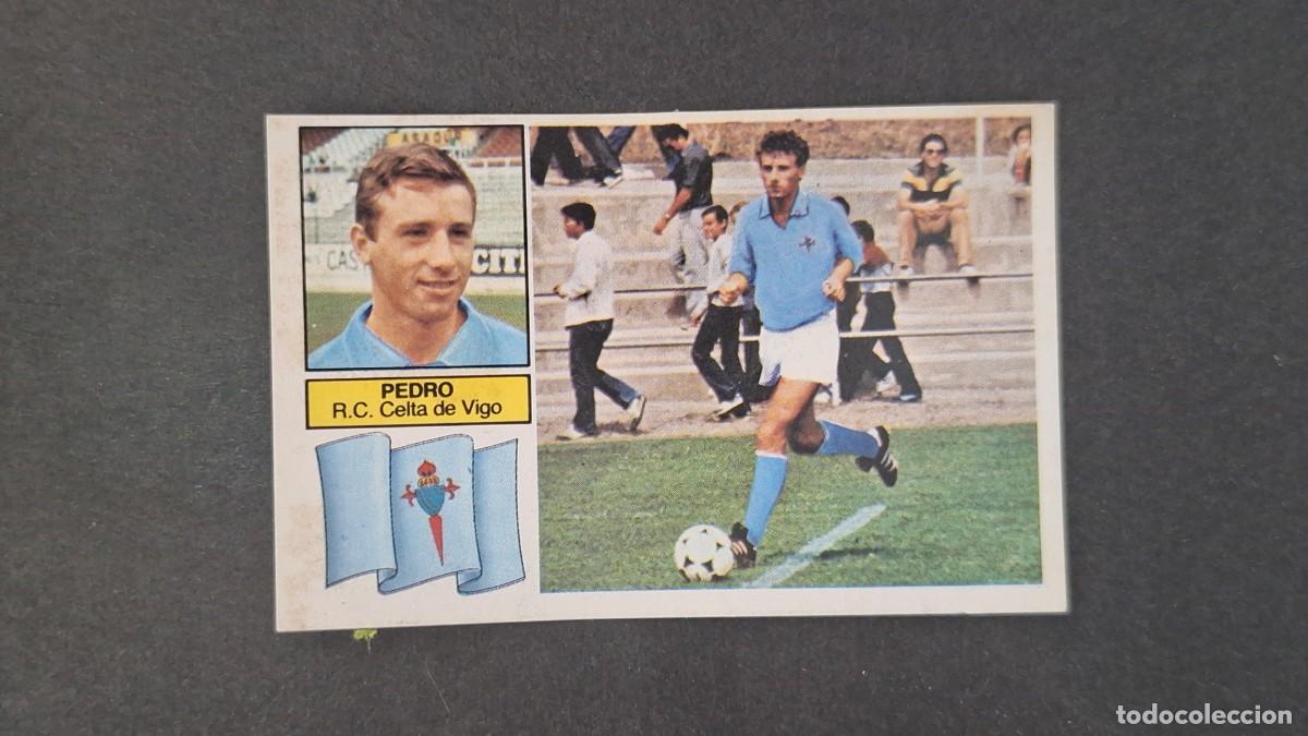 Fu&szlig;ball-Sticker: L5 PEDRO CELTA DE VIGO FICHAJE 9 LIGA ESTE 1982 1983 83 83 RECUPERADO DESPEGADO
