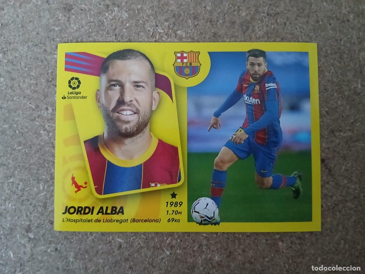 Fu&szlig;ball-Sticker: JORDI ALBA - FC BARCELONA N&ordm; 12 - LIGA ESTE 2021 2022 - 21 22