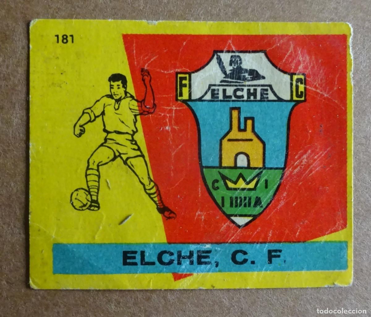 Cromos de F&uacute;tbol: ESCUDO ELCHE, CAMPEONES BRUGUERA 1959 1960, NUNCA PEGADO