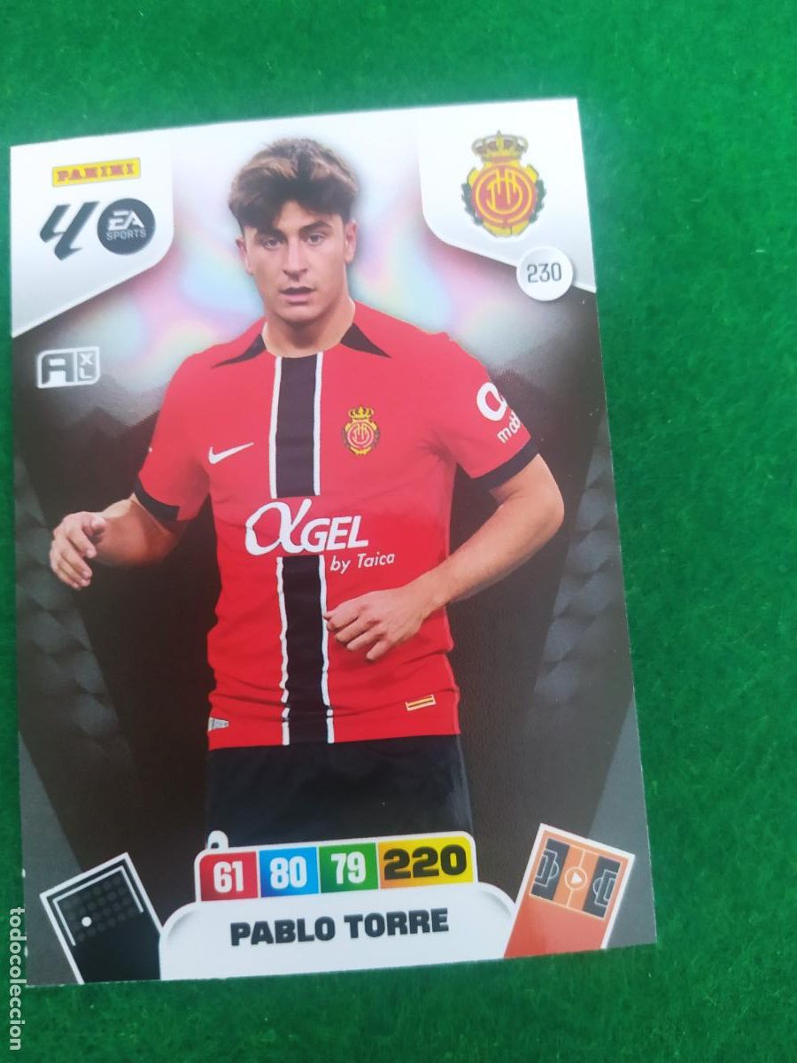 Fu&szlig;ball-Sticker: adrenalyn xl 2025 2026 codigo sin activar mallorca n&ordm; 230 pablo torres