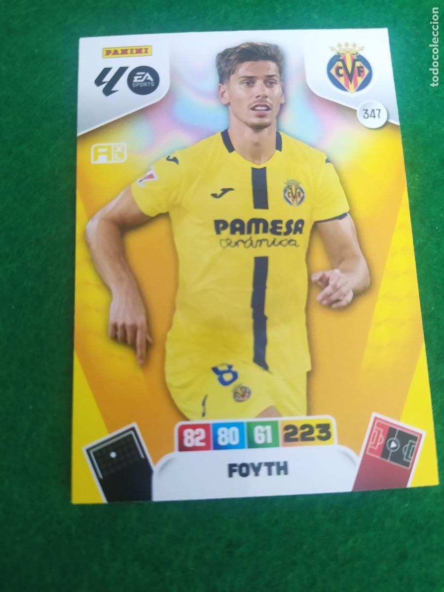 Cromos de F&uacute;tbol: adrenalyn xl 2025 2026 codigo sin activar villarreal n&ordm; 347 foyth