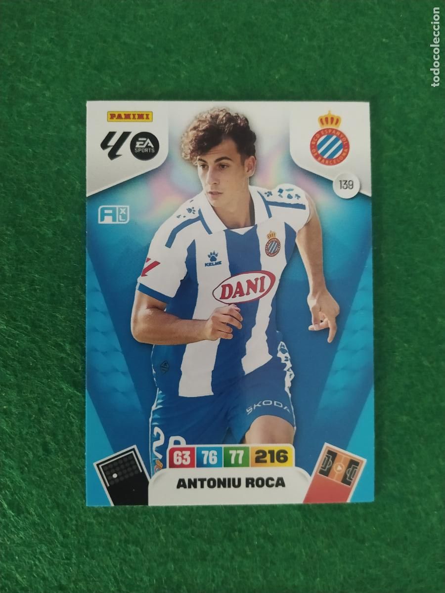 Fu&szlig;ball-Sticker: adrenalyn xl 2025 2026 codigo sin activar espanyol n&ordm; 139 antoniu roca