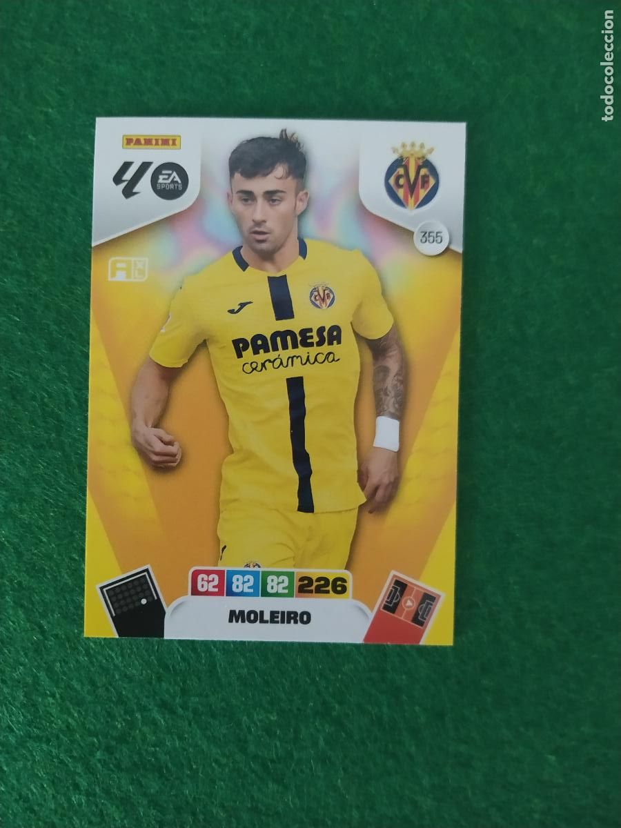 Fu&szlig;ball-Sticker: adrenalyn xl 2025 2026 codigo sin activar villarreal n&ordm; 355 moleiro